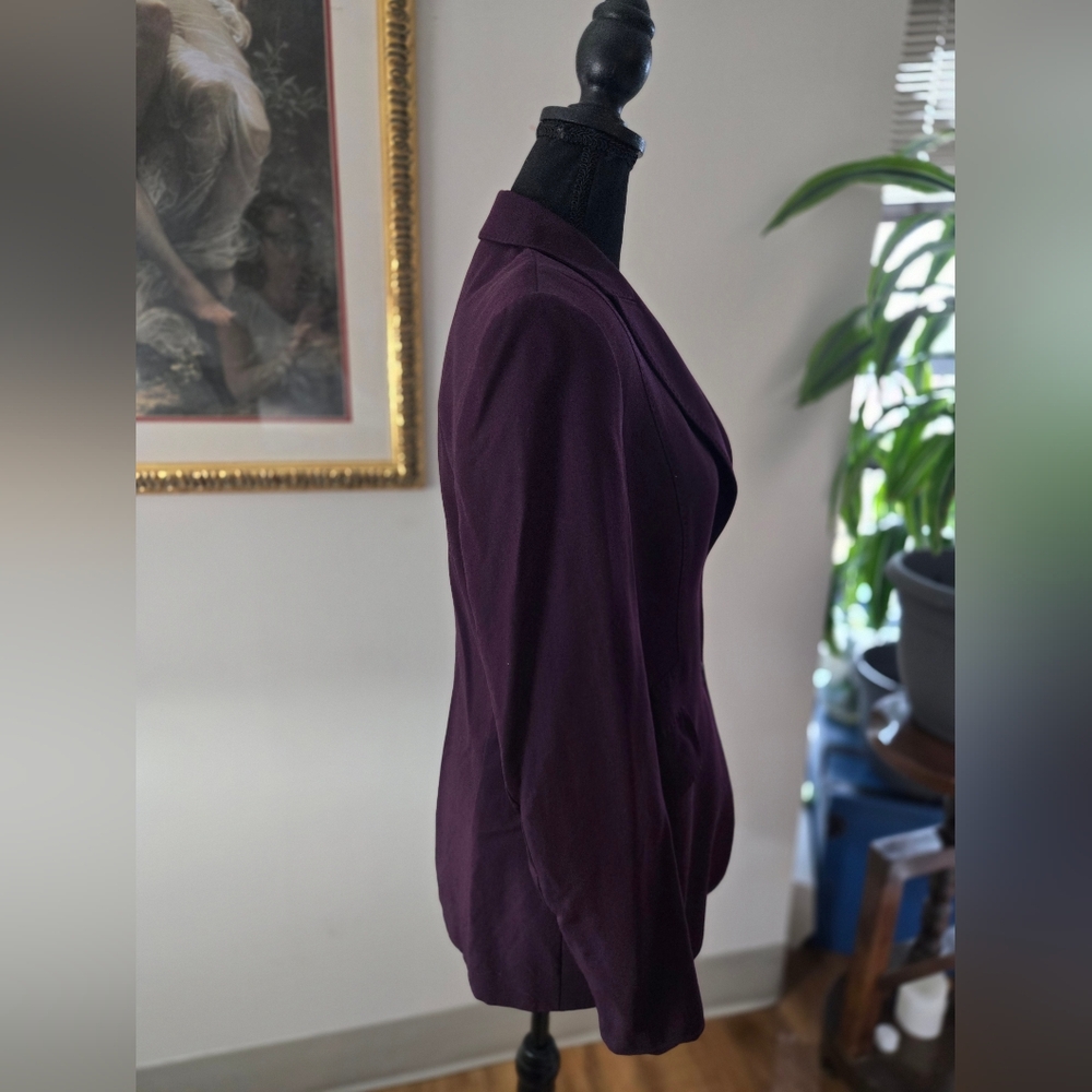 Louis Feraud Dark Purple Blazer - Picture 8 of 9